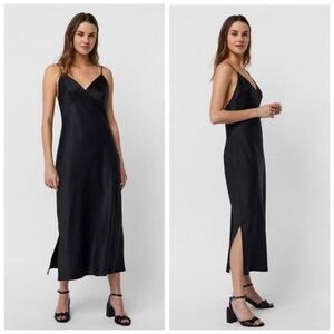 Vero moda cilja singlet calf dress in black. Size M.